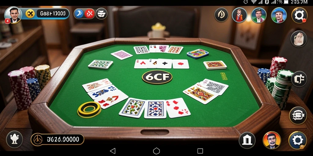 Tampilan gameplay Gaple yang menarik dan interaktif dalam 6CF.