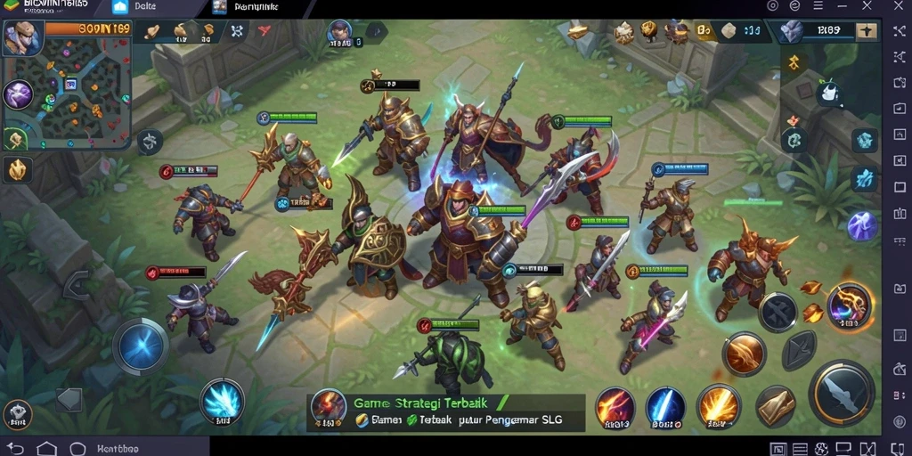 Screenshot gameplay BIGWIN189 yang menunjukkan aksi pertempuran SLG yang mendebarkan.