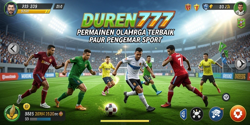 Screenshot gameplay DUREN777 menampilkan pertandingan olahraga yang seru.