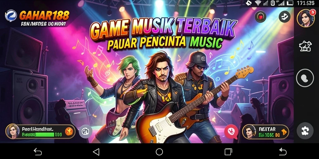 Tampilan gameplay GAHAR188 dengan berbagai pilihan musik menarik.