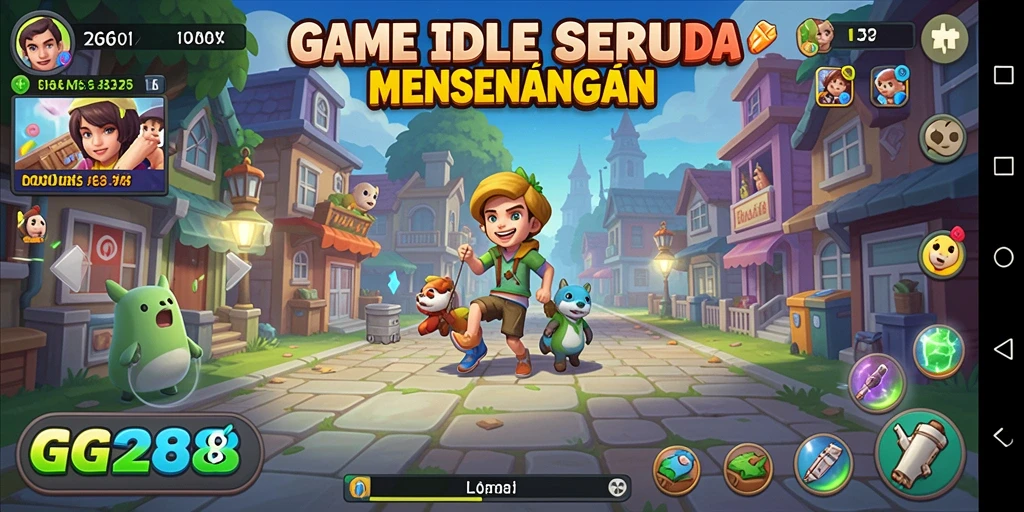 Screenshot gameplay GG288 yang menunjukkan aktivitas pengumpulan sumber daya.