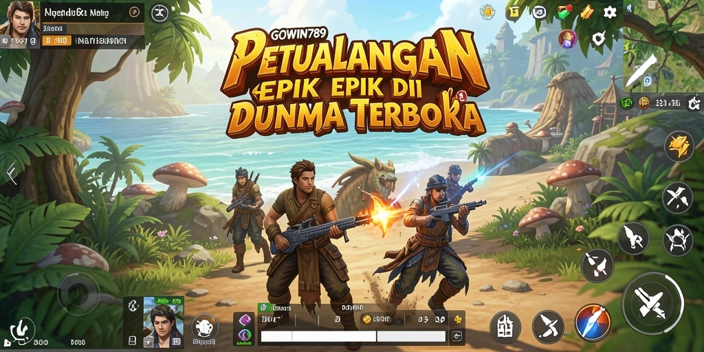 Tampilan gameplay GOWIN789 menggambarkan kebebasan menjelajahi dunia terbuka.
