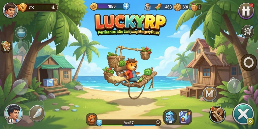 Tampilan gameplay LUCKYRP yang menarik dan penuh warna.