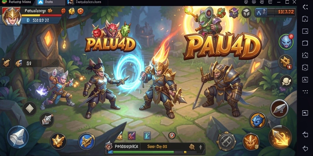 Screenshot gameplay PALU4D menampilkan karakter dalam aksi di dunia RPG yang menakjubkan.