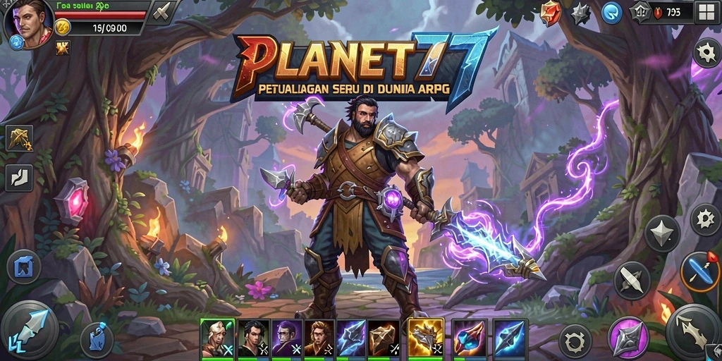 Gameplay menarik di PLANET77 dengan aksi ARPG yang mendebarkan.