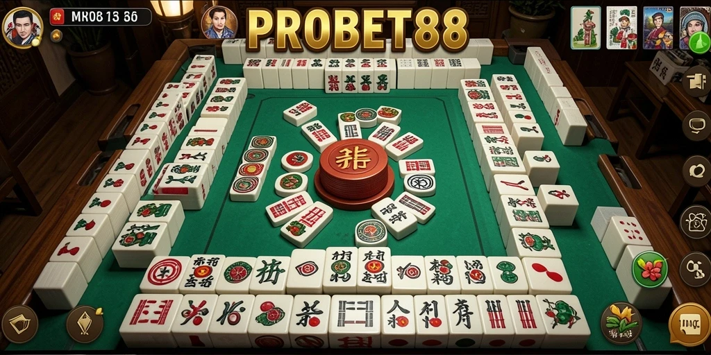 Tampilan screenshot PROBET88 menampilkan suasana gameplay Mahjong yang seru dan menantang.