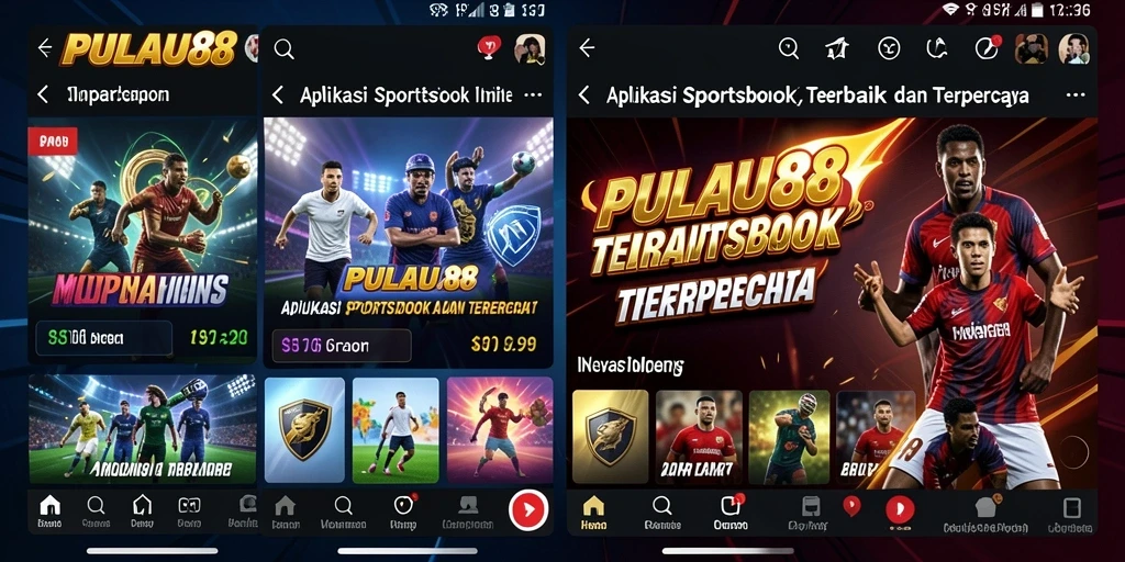 Screenshot utama PULAU88 menampilkan suasana taruhan olahraga yang dinamis.