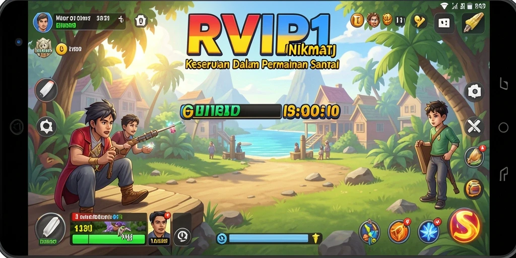 Screenshot gameplay RVIP1 yang memukau dengan desain yang menarik.