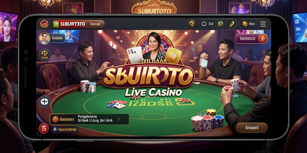 Tampilan gameplay Live Casino yang mengesankan di SUBURTOTO.