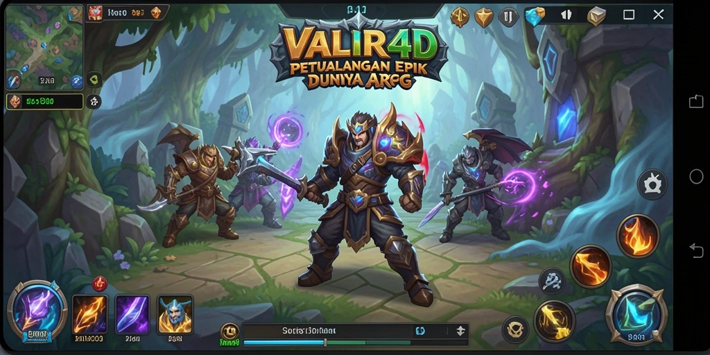 Tangkapan layar gameplay VALIR4D dengan pertarungan yang seru dan menegangkan.